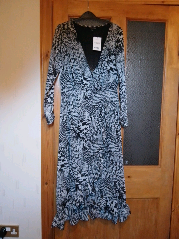 image for NEW NEXT DRESS,12P, WITH TABS,black /white