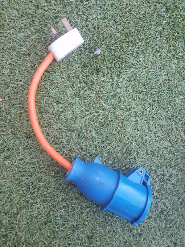 image for  Caravan motorhome 3 Pin Mains Supply Adaptor Converter