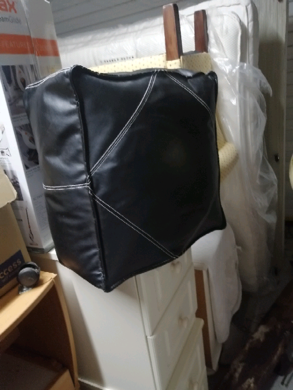 Black Square pouffee 