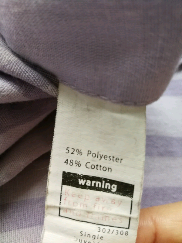 Single Duvet Cover Purple Colour