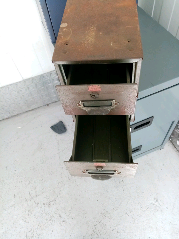 Vintage metal card index 