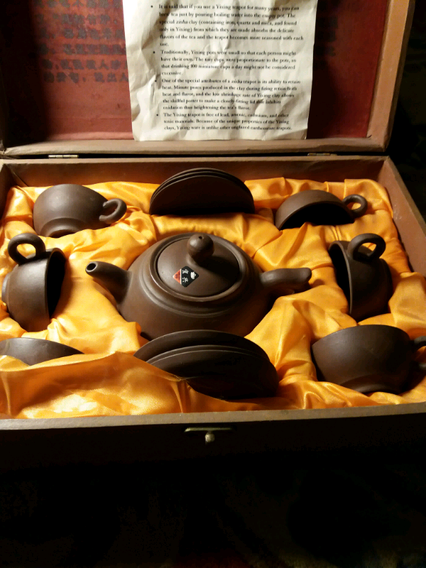 Collectable kids clay tea set.