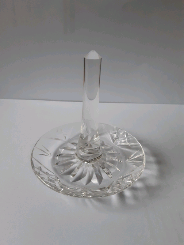 image for Crystal Cut Glass Ring Holder