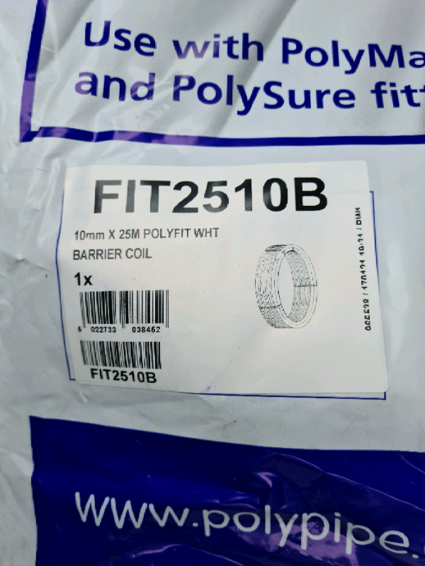 image for POLYPIPE 10mm x 25 METRES PIPE (NEW)