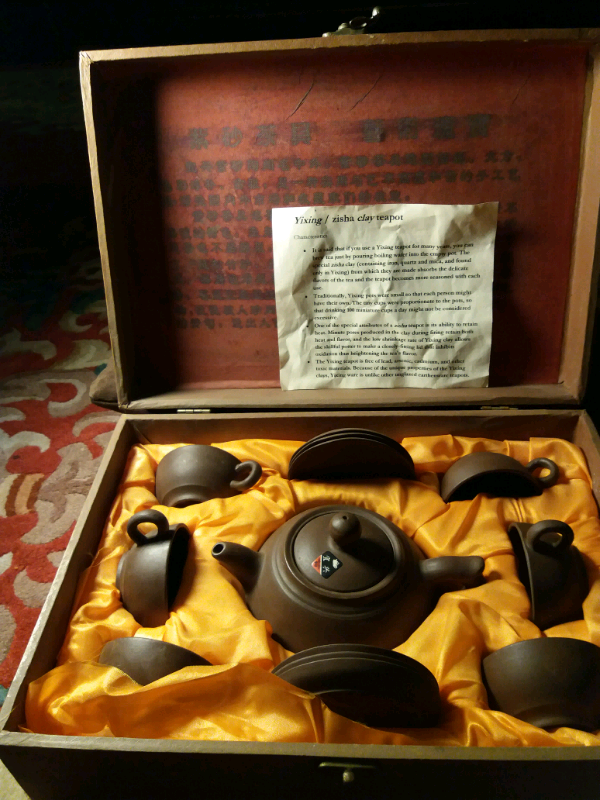 Collectable kids clay tea set.