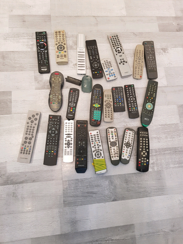 Job Lot of 23 TV Remote controls and others spares or repair