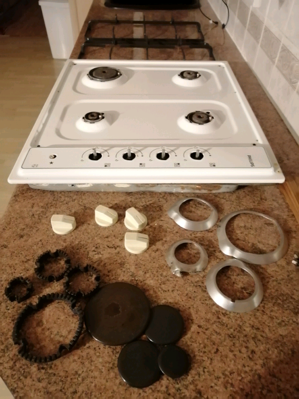 White cooker hob
