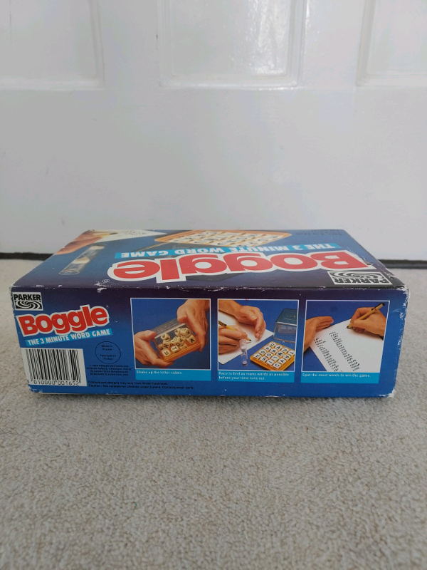 Boggle 3 minute word game