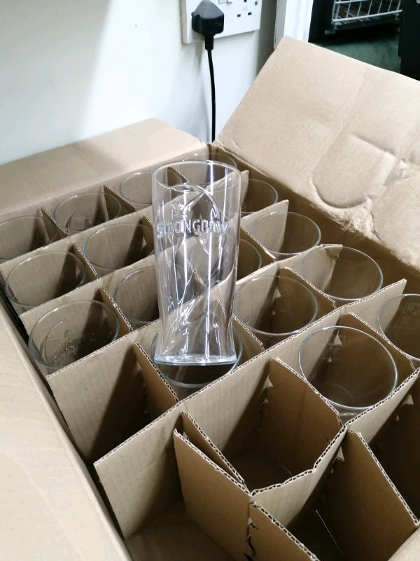 Strongbow pint glass