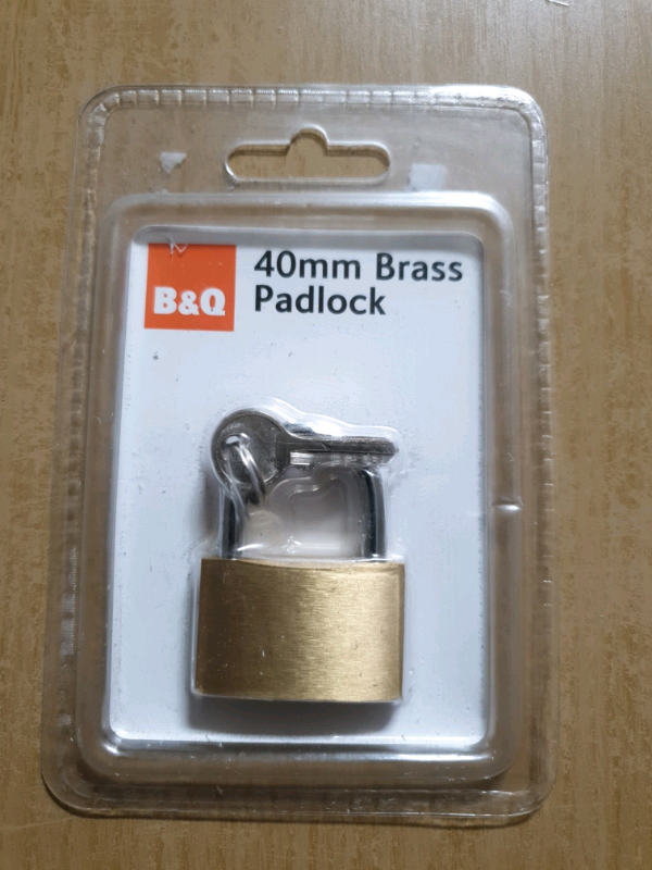 image for B&Q 40mm Brass Padlock