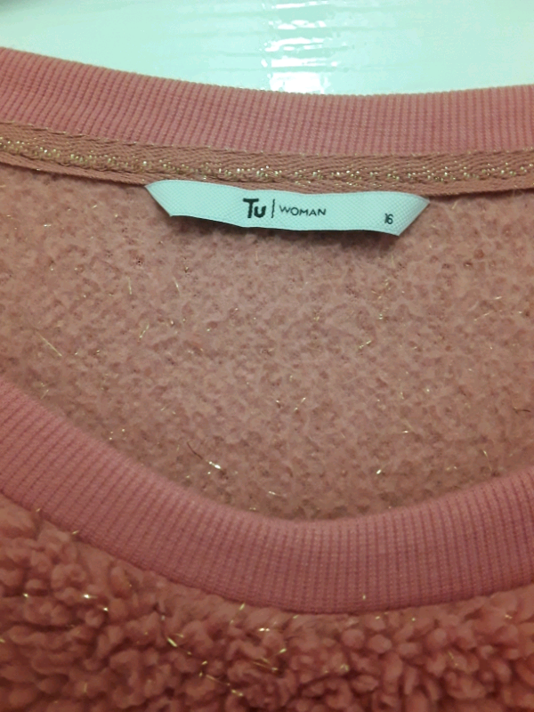 TU AT SAINSBURYS 'OWL' FLEECE JUMPER SIZE 16