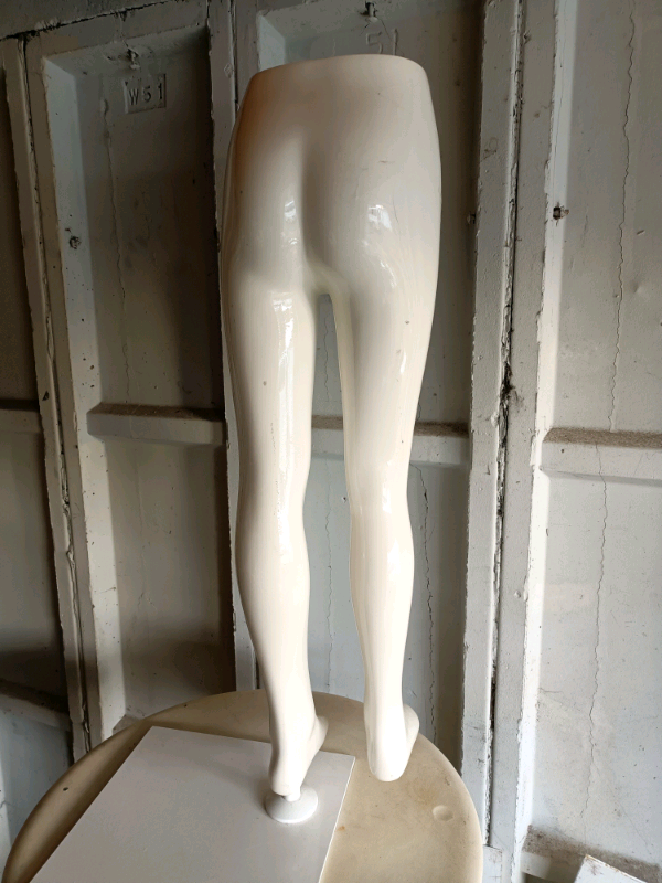 Girl Child mannequin legs - fibreglass with stand