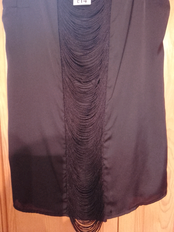 NEW BLACK TOP WITH TAGS size 16