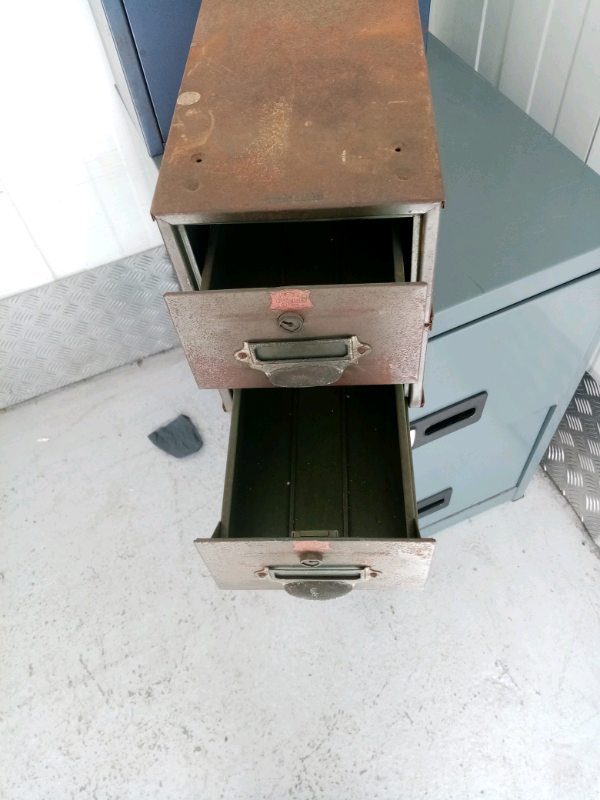 image for Vintage metal card index 