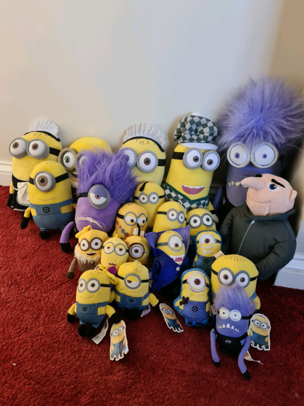 Minions soft toys some still with tags, £5 large £2.50 small