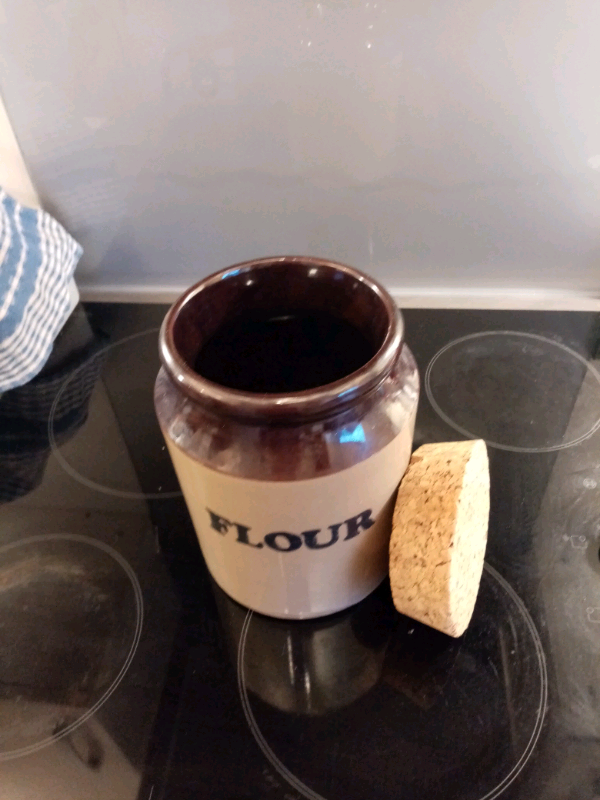 Pearson's Flour Storage Jar/Pot with lid