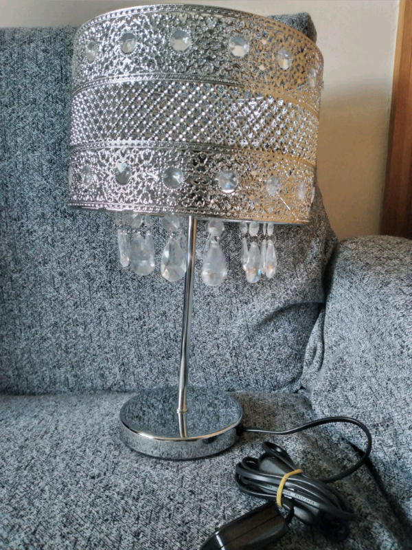   Silver table lamp