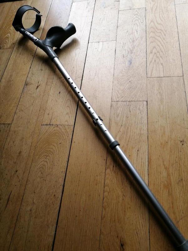 Walking crutch. Left handed. Fully adjustable 
