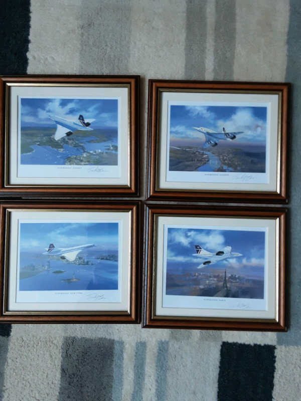 4 x Tim O'Brien Concorde Framed Prints