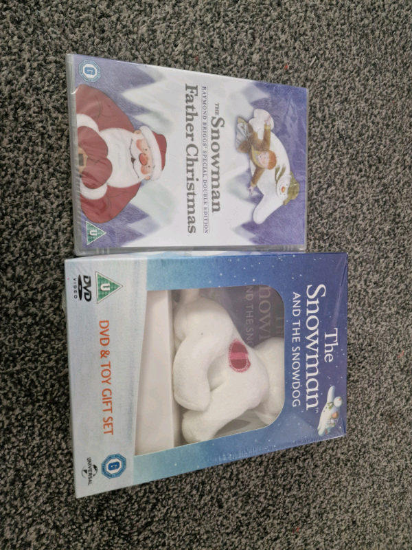 image for Snowman, Father Christmas and Snowdog with toy dvd's