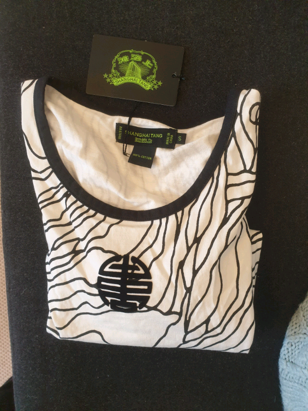 Shanghai Tang  black/white new tshirt