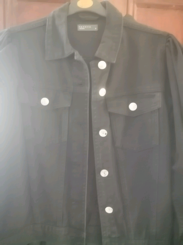 Women's black denim jacket 