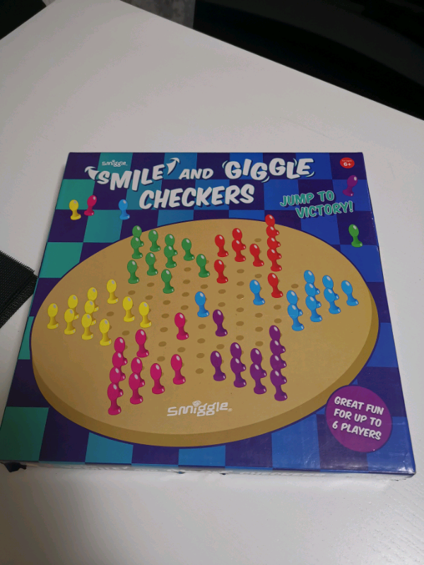 image for smiggle checkers family board game