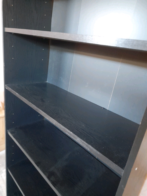 Black bookshelf