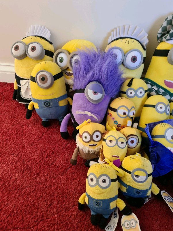 Minions soft toys some still with tags, £5 large £2.50 small