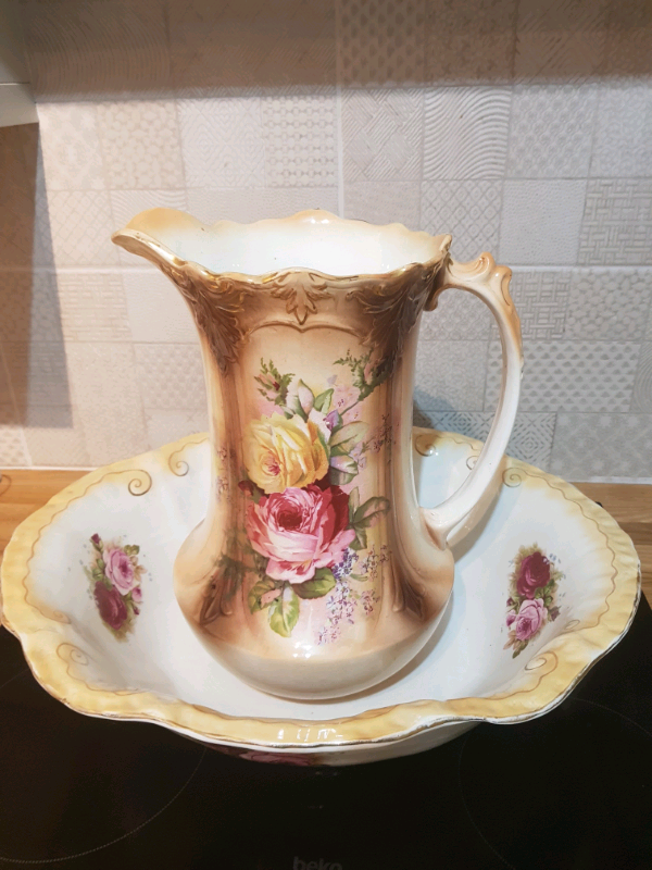 Victorian  wash bowl and jug