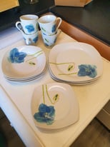 image for Blue poppy 16pc dinner set