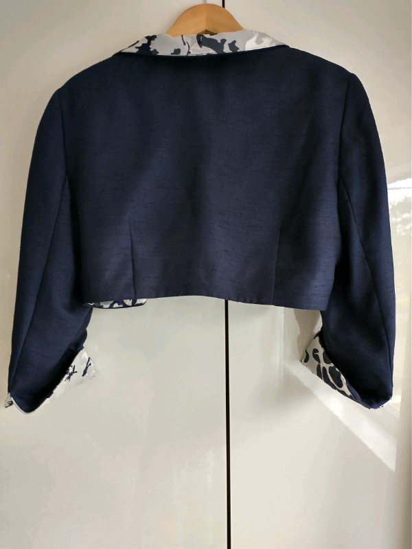 Shubette Navy/Grey cropped  jacket