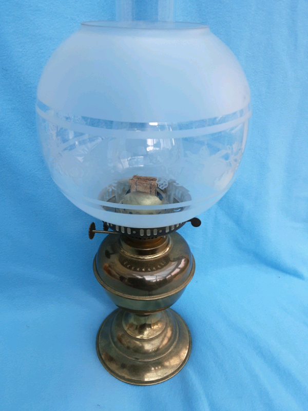 image for Vintage Twin Wick Oil Lamp