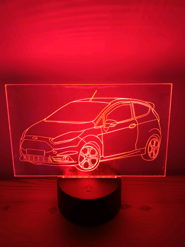 Ford Fiesta MK7 ST180 LED Illuminated Etching Display Light Colour