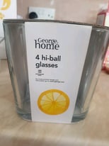 2 sets of 4x hi ball glasses. (8 in total)