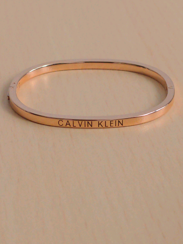 image for Calvin Klein Rose Gold &quot;Love&quot; Bangle / Bracelet