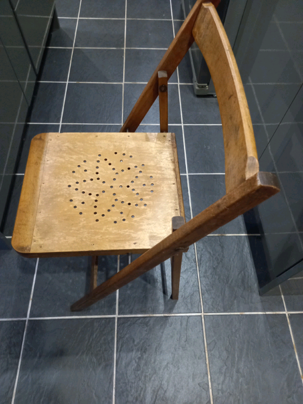 image for FOLDING WOODEN CHAIR