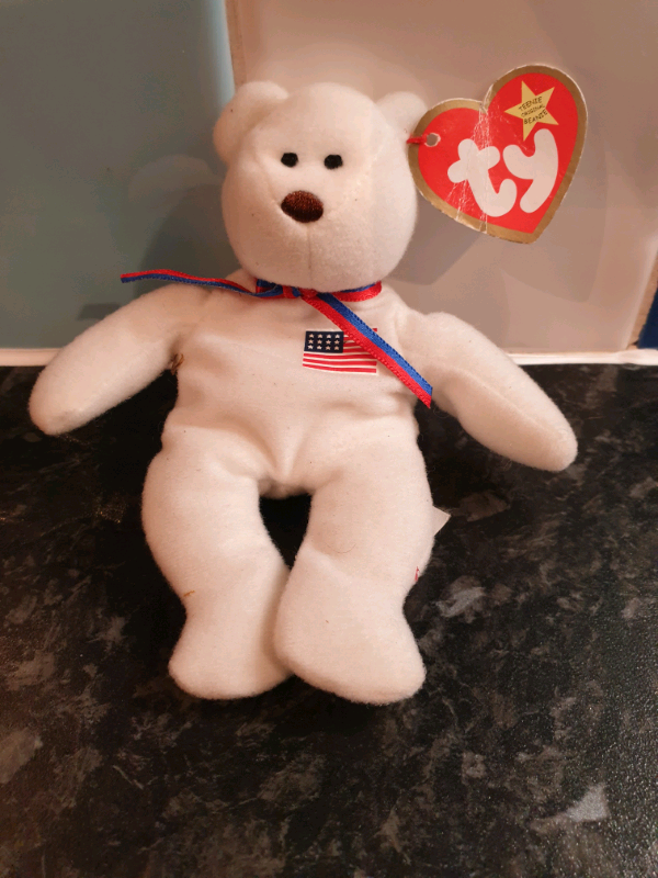 image for Teenie beanie babies Libearty the Bear