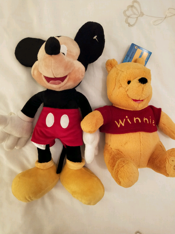 Mickey Mouse and Winnie the Pooh