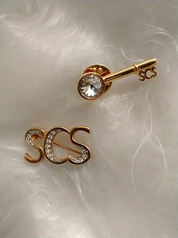 image for Swarovski crystal SCS brooch/ pin 
