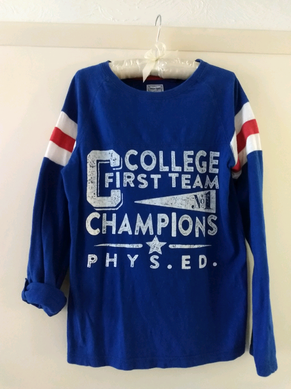 TU Cotton Blue Long and 3/4 Sleeved Top