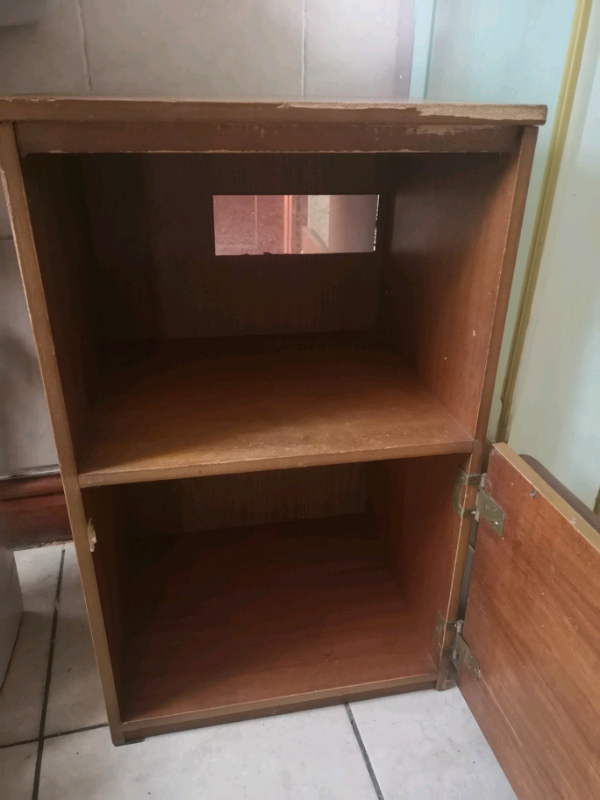 image for Bedside Cabinet with shelf and compartment solid and sturdy. 