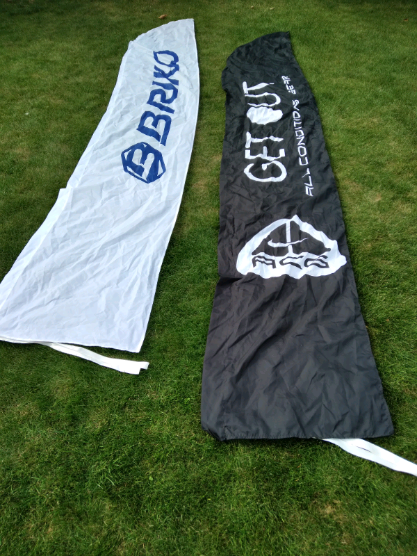 Tent identification, flag, marquee, banners Briko marketing 