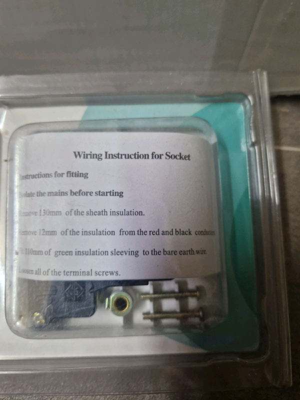Switched socket 1 gang
