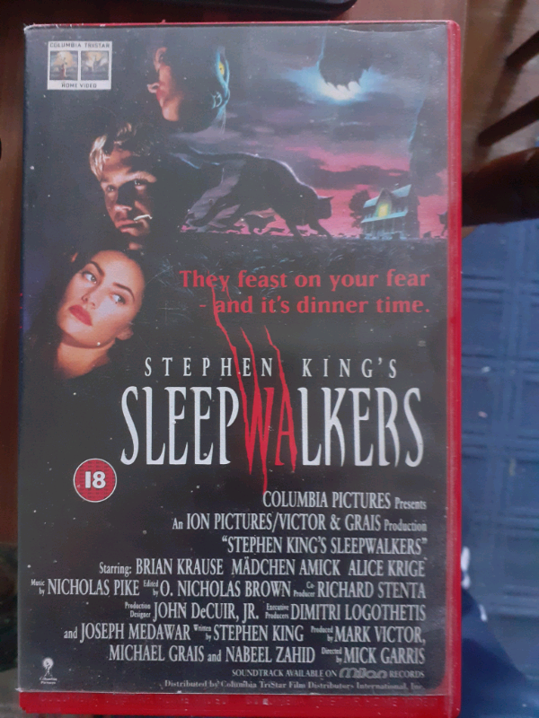 image for Stephen kings sleepwalkers vhs horror film big box