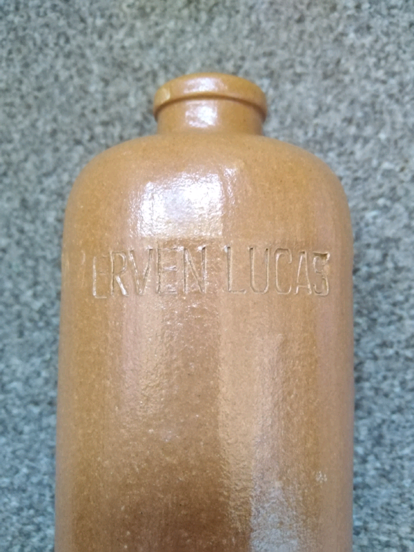 Vintage Erven Lucas bottle