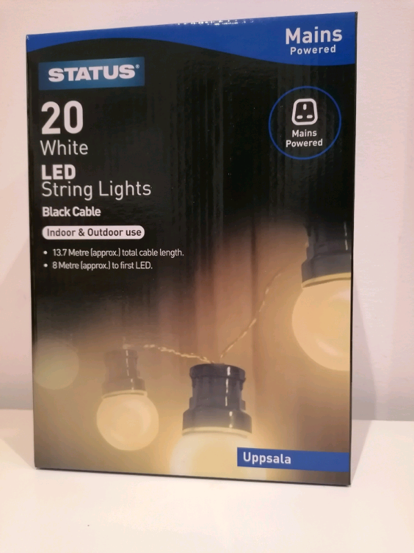 Christmas String Lights White LED £20 Each Or Two For £35 NEW