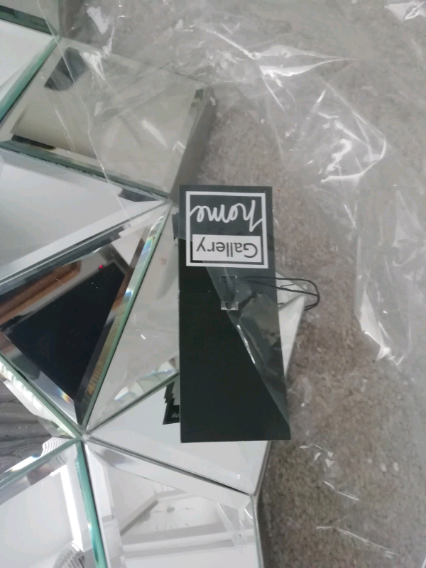 New and boxed Gallery Direct Aura wall Mirror - sunburst multi facet