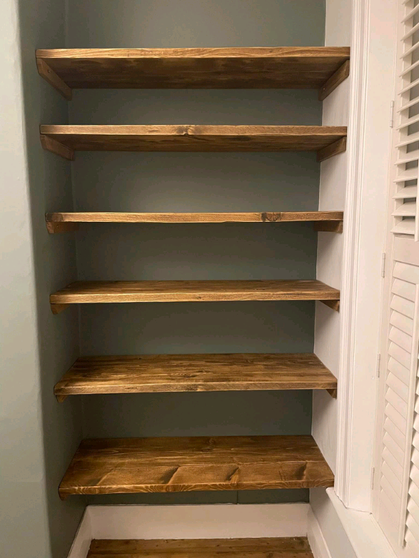 Deep/ Wide Rustic Shelves