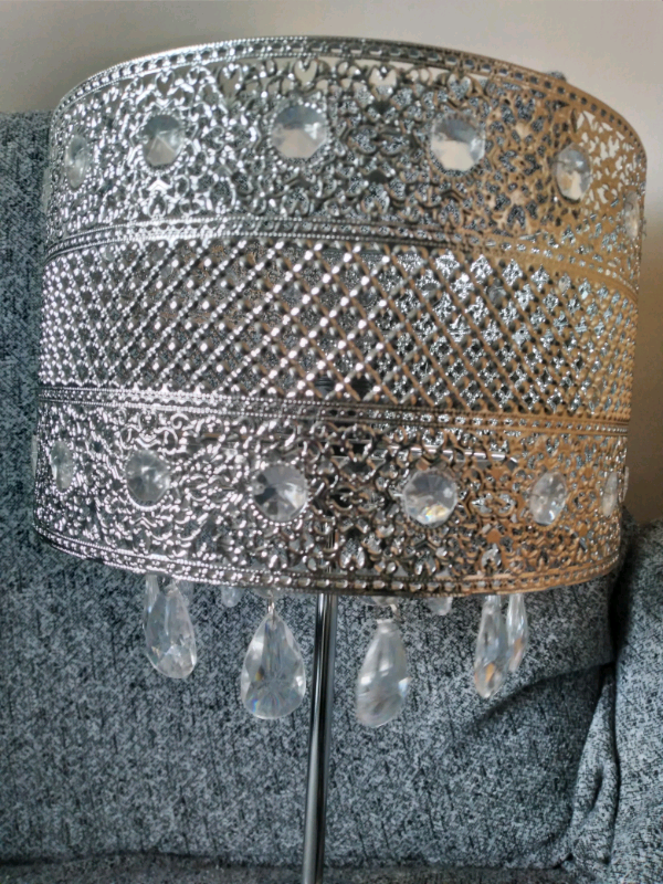   Silver table lamp